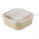 Couvercles PET pour barquettes carrées Fiesta Recyclable (lot de 300)