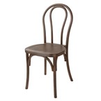 Chaises en résine style bois courbé Bolero Soho noyer (lot de 4)