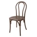 Chaises en résine style bois courbé Bolero Soho noyer (lot de 4)