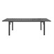 Table d'extérieur à lattes extensible Bolero Valletta grise 1800mm