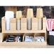 Organisateur de gobelets et condiments en bois d'hévéa Olympia 450x405x240mm