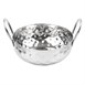 Plat Kadai martelé en inox double poignée Olympia Table Presentation 150 mm