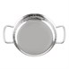 Plat inox martelé double poignée Olympia Table Presentation 150mm
