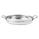 Plat double poignée en inox martelé Olympia Table Presentation 180mm