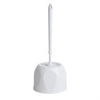 Ensemble brosse WC ronde et support Nisbets Essentials blanc