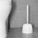 Ensemble brosse WC ronde et support Nisbets Essentials blanc