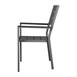 Fauteuils à lattes Bolero Valletta gris (Lot de 4)