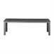 Bancs à lattes Bolero Valletta gris (lot de 2)