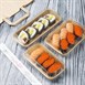 Couvercles en PET pour barquettes à sushi Fiesta Recyclable 