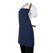 Tablier court Southside en denim bleu avec attaches marron clair