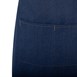 Tablier court Southside en denim bleu avec attaches marron clair