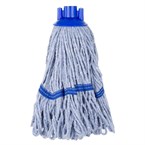 Tête serpillière à franges Jantex bande bleue 200g