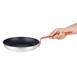 Poêle aluminium antiadhésive Teflon Platinum Plus Hygiplas avec manche rouge 280mm