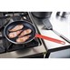 Poêle aluminium antiadhésive Teflon Platinum Plus Hygiplas avec manche rouge 280mm