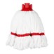 Tête serpillière en microfibre Jantex bande rouge 150g