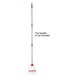 Tête serpillière en microfibre Jantex bande rouge 150g