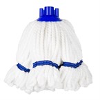 Tête serpillière en microfibre Jantex bande bleue 150g