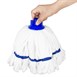 Tête serpillière en microfibre Jantex bande bleue 150g