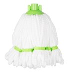 Tête serpillière en microfibre Jantex bande verte 150g