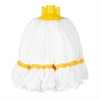 Tête serpillière en microfibre Jantex bande jaune 150g