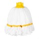 Tête serpillière en microfibre Jantex bande jaune 150g