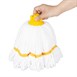 Tête serpillière en microfibre Jantex bande jaune 150g