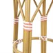 Tabourets de bar en rotin PE style parisien Bolero corail (lot de 2)