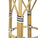 Tabourets de bar en rotin PE style parisien Bolero noirs (lot de 2)