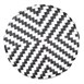 Tabourets de bar en rotin PE style parisien Bolero noirs (lot de 2)