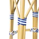 Tabourets de bar en rotin PE style parisien Bolero bleus (lot de 2)
