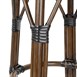 Tabourets de bar en rotin PE style parisien Bolero bois foncé noirs (paquet de 2)