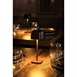Lampe de table avec abat-jour carré Olympia Lucca marron 200mm