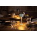 Lampe de table avec abat-jour carré Olympia Lucca verte 200mm