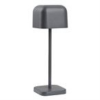 Lampe de table avec abat-jour carré Olympia Lucca grise 200mm
