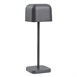 Lampe de table avec abat-jour carré Olympia Lucca grise 200mm