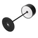 Lampe de table avec abat-jour rond Olympia Lucca noire 300mm