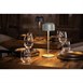 Lampe de table avec abat-jour rond Olympia Lucca verte 300mm