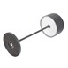 Lampe de table avec abat-jour rond Olympia Lucca grise 300mm