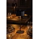 Lampe de table avec abat-jour carré Olympia Lucca noire 300mm