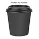 Gobelets boissons chaudes simple paroi Fiesta Compostable 177ml noirs (lot de 1000)
