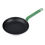 Poêle en aluminium antiadhésive Hygiplas Teflon Platinum Plus avec poignée verte 24cm