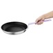 Poêle en aluminium antiadhésive Hygiplas Teflon Platinum Plus avec poignée violette 28cm