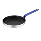 Poêle en aluminium antiadhésive Hygiplas Teflon Platinum Plus avec poignée bleue 24cm