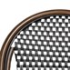 Chaises bistrot parisien en rotin PE Bolero motif noir (Lot de 2)