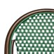 Chaises bistrot parisien en rotin PE Bolero motif vert (Lot de 2)
