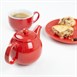 Théières Olympia Café rouges 450ml (lot de 2)
