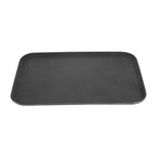 Plateau rectangulaire antidérapant en fibre de verre Olympia Kristallon noir 405x560mm