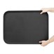Plateau rectangulaire antidérapant en fibre de verre Olympia Kristallon noir 405x560mm
