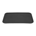 Plateau rectangulaire antidérapant en fibre de verre Olympia Kristallon noir 455x655mm