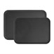 Plateau rectangulaire antidérapant en fibre de verre Olympia Kristallon noir 455x655mm